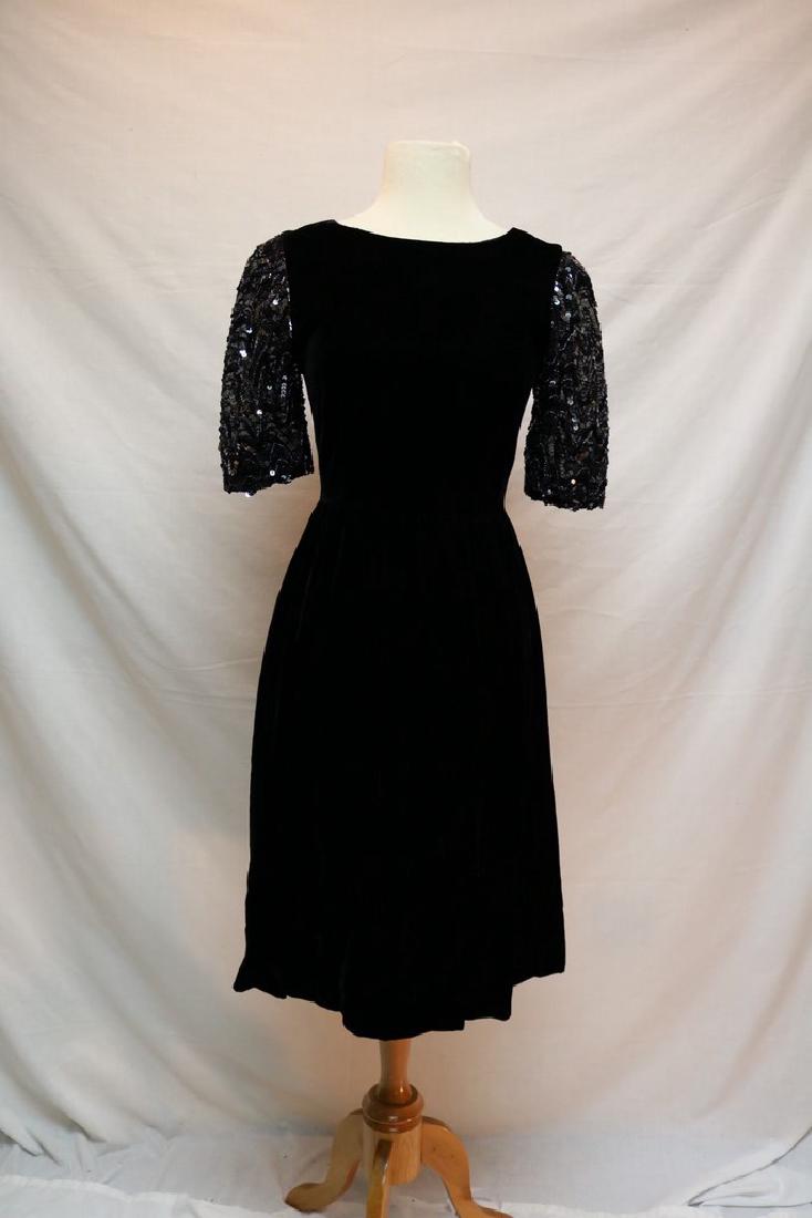 80s Puffy Sleeve Dress with Sequin